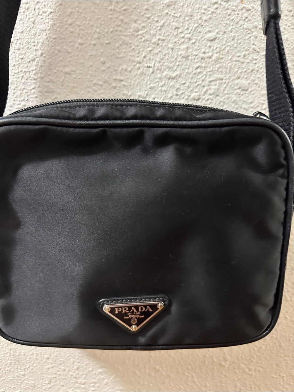 Prada Black Nylon Messenger Crossbody Bag - Picture 4 of 7